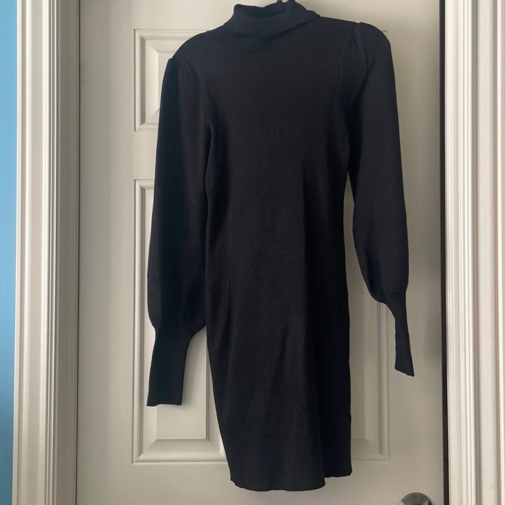 Black/silver Sweater Dress new without tags Fashion Nova